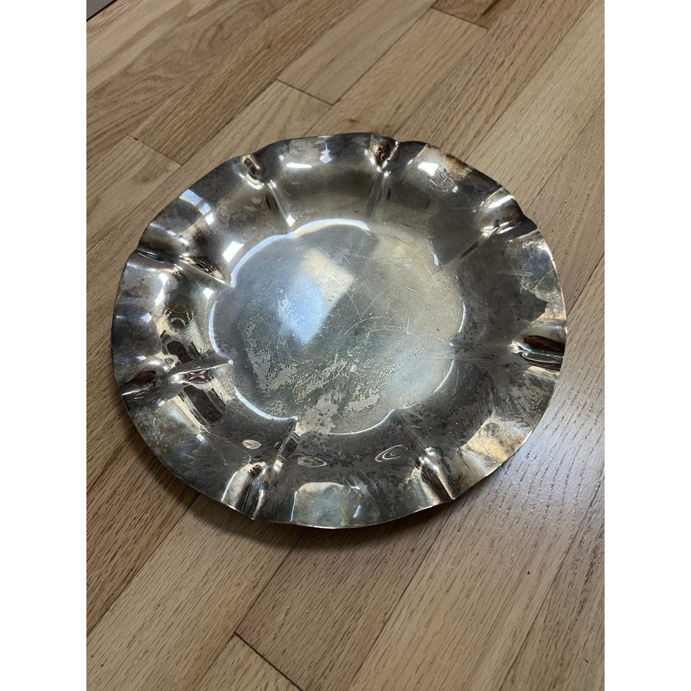 Reed & Barton Scalloped Plate Home OS Silver